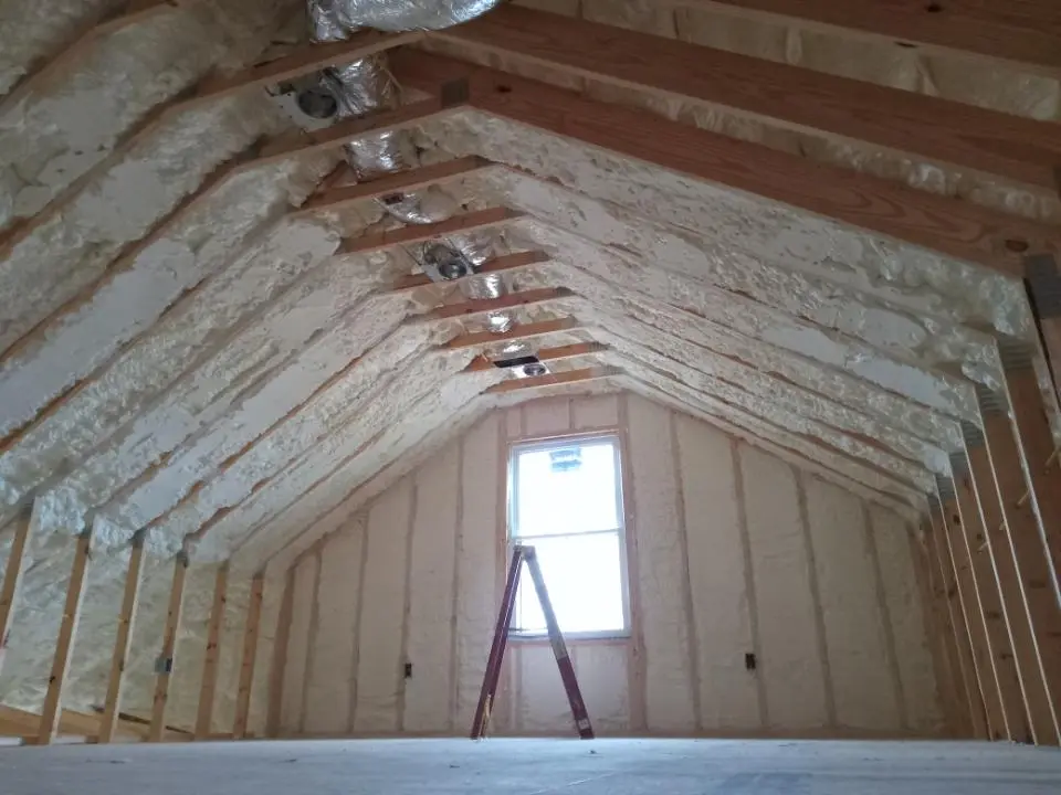 Spray foam roofing application for Crawl Space Insulation project in Stuart